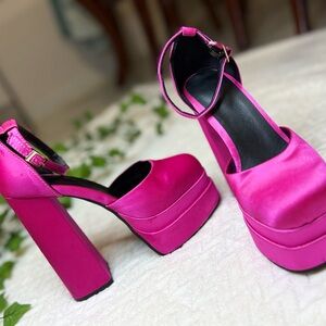 Elegant Pink Platform Heels